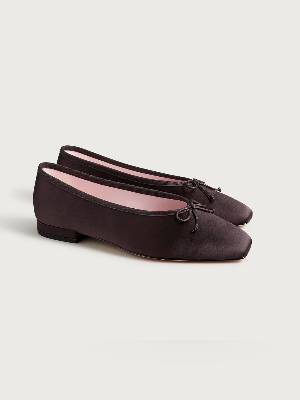 New J. Crew Sophie Ballet Flats In Chocolate Berry Satin Size 11 Cr905 $148
